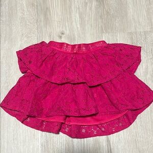 4/$30 Place Elegant Pink Lace Layered Skirt 2T